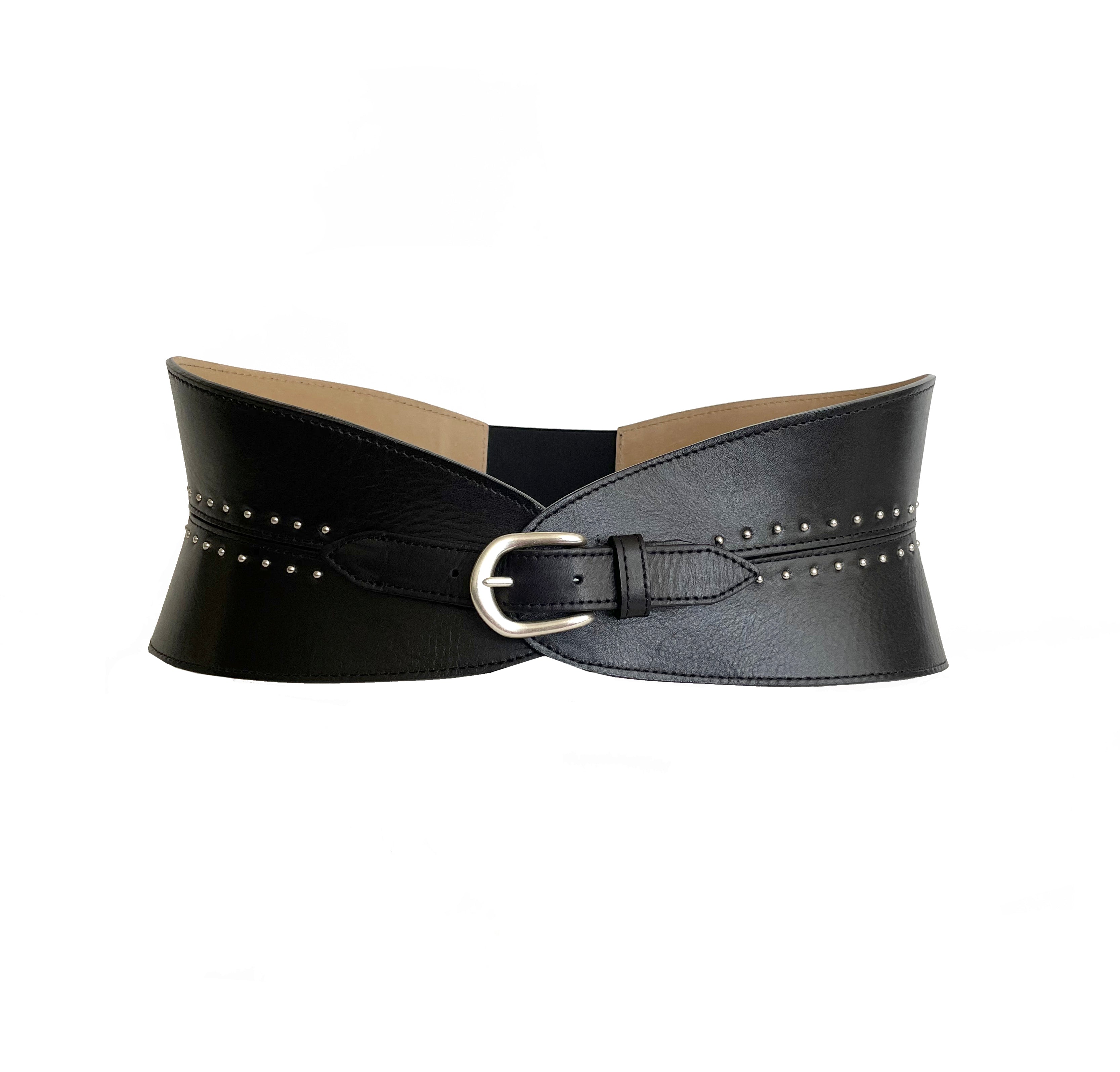 Leather Corset Belt Wide Womens Belt Western Waist Belt Handmade