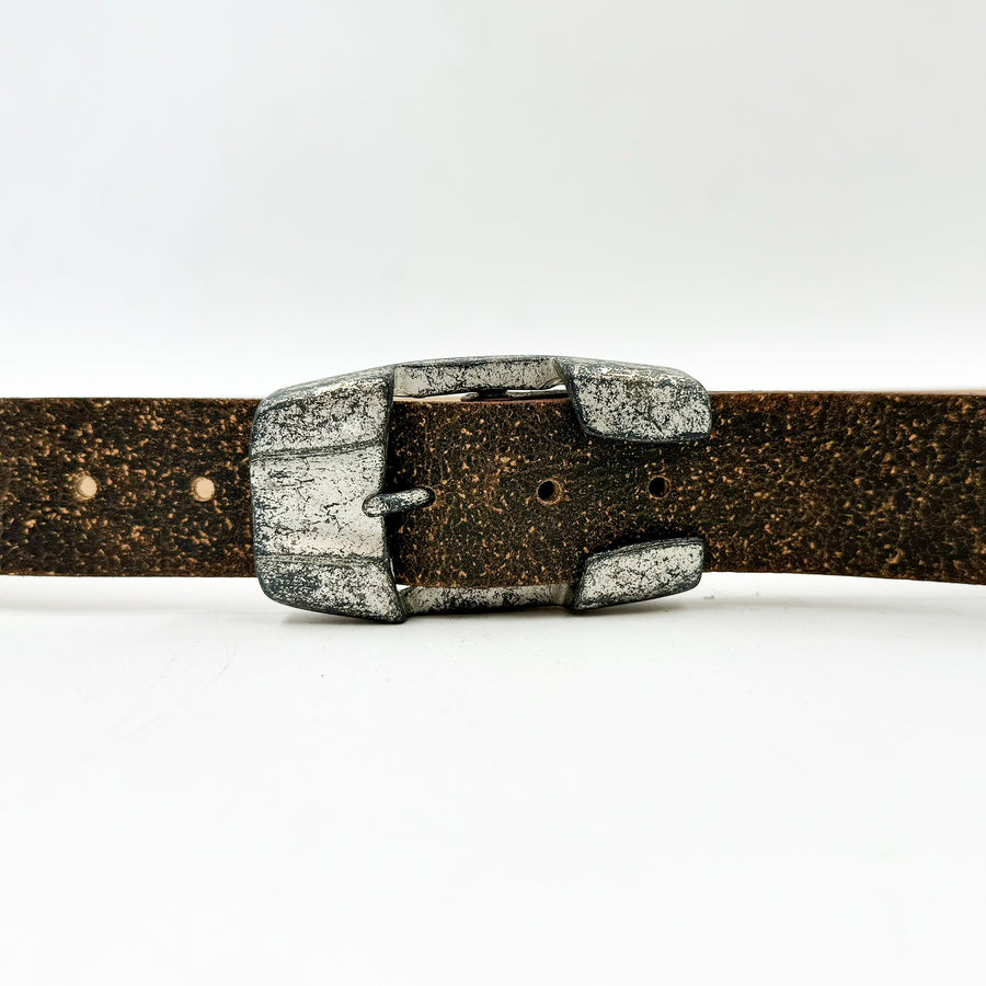 Drew Belt - Distressed Italian Studded Leather Belt - Streets Ahead