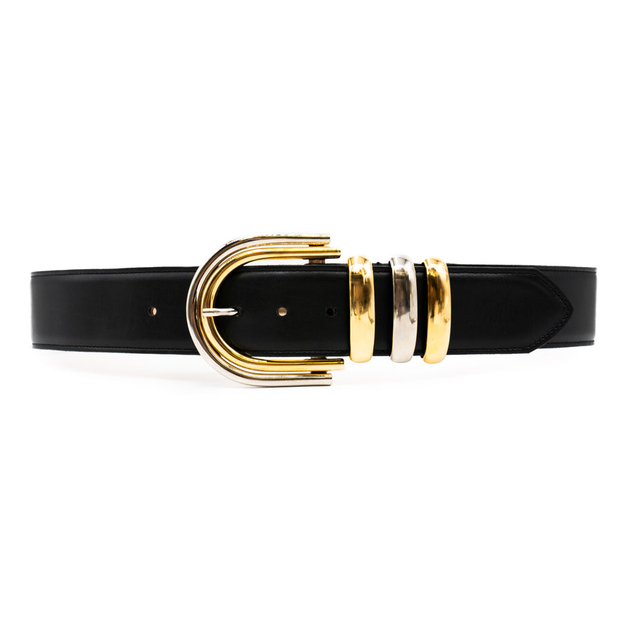 Terra Waist Belt - Striking Two-Tone Buckle In Gold And Silver Intricate Multi-Loop Detail - Streets Ahead