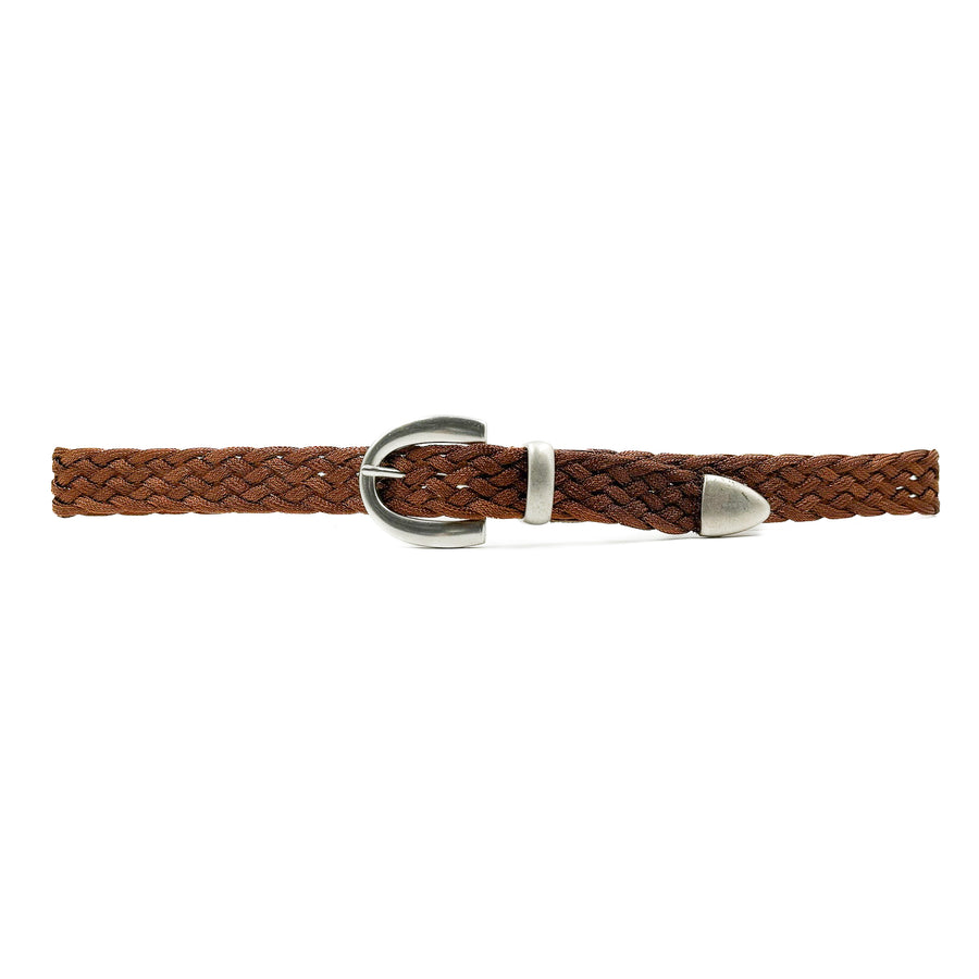 Azura Belt - Rust Color Metal Braided Strap Belt - Streets Ahead