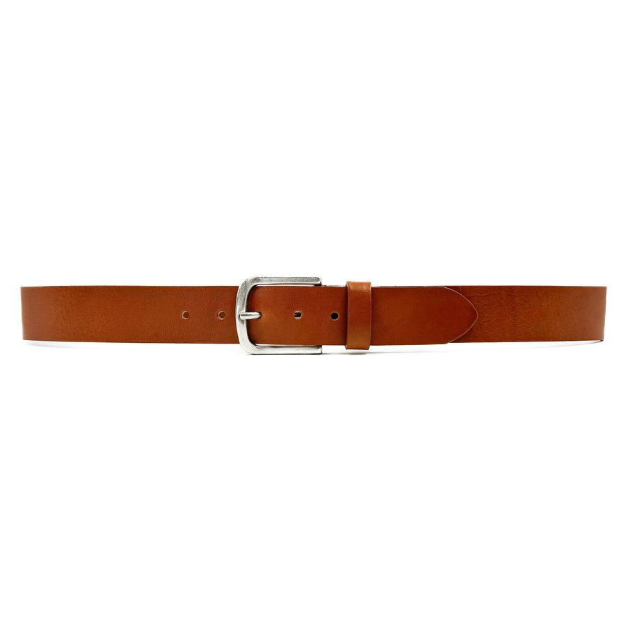 Finley Belt - Tan Italian Leather Unisex Belt - Streets Ahead