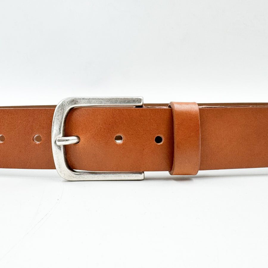 Finley Belt - Tan Italian Leather Unisex Belt - Streets Ahead