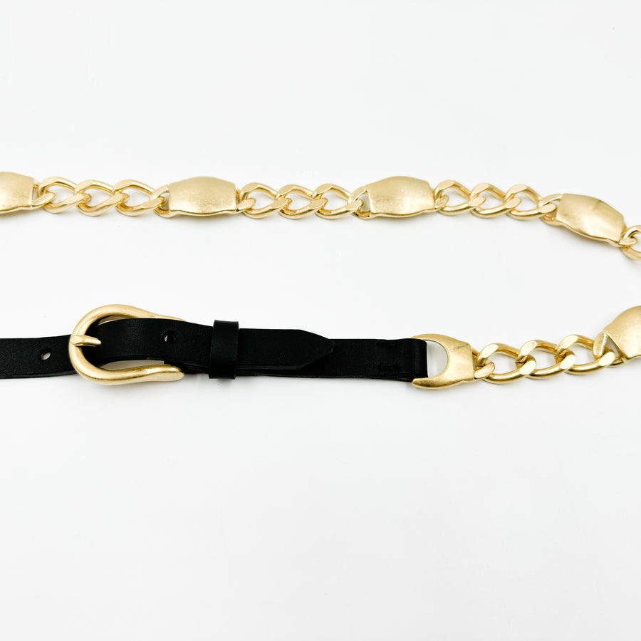 Nadia Belt - Italian Gold Chain Link Chic Belt - Streets Ahead