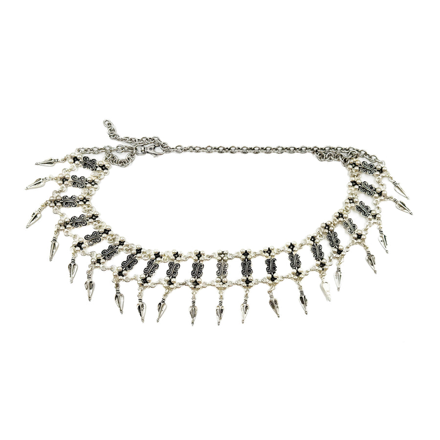 Selene Belt - Silver Boho Italian Chain Belt - Streets Ahead