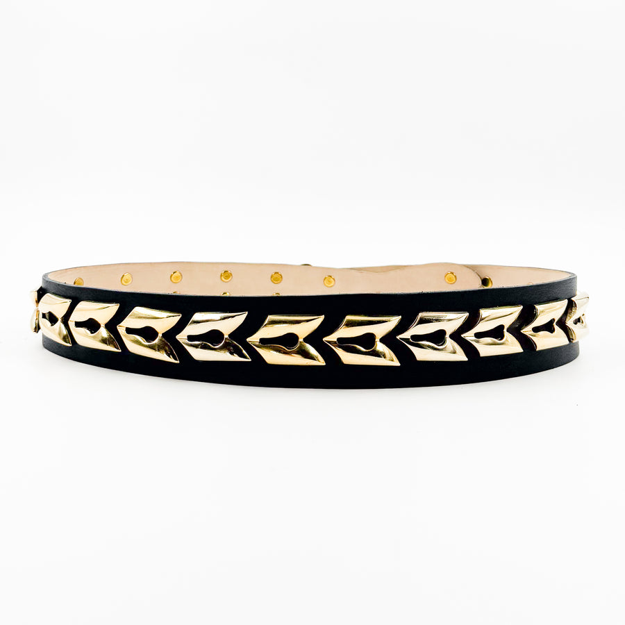 Kaida Belt - Snake Hardware Statement Leather Belt - Streets Ahead